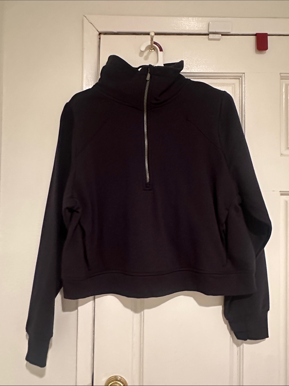 all in motion Black 1/2-Zip Sweatshirt with Neon Yellow Tag